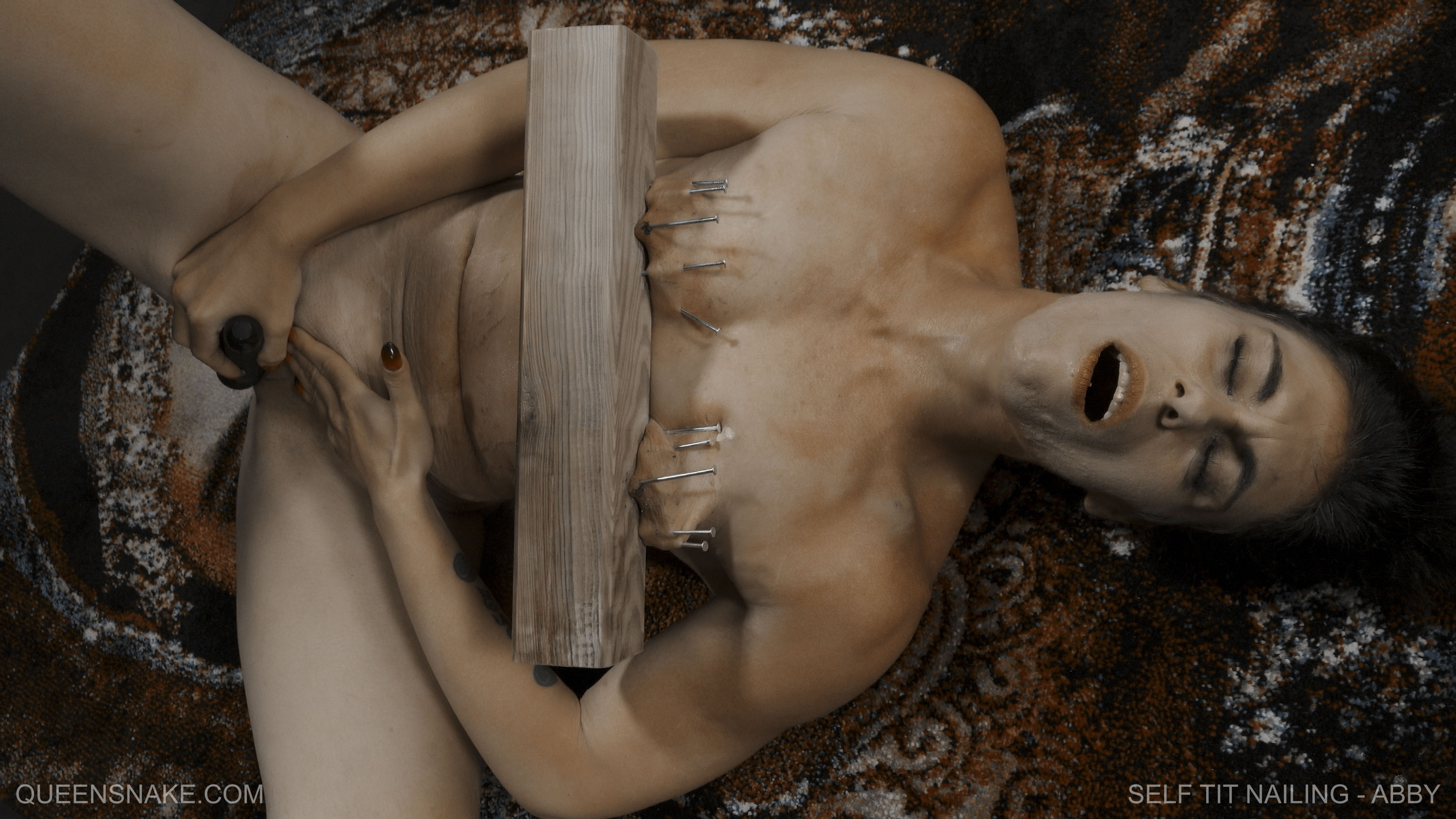 Self Tit Nailing - Abby